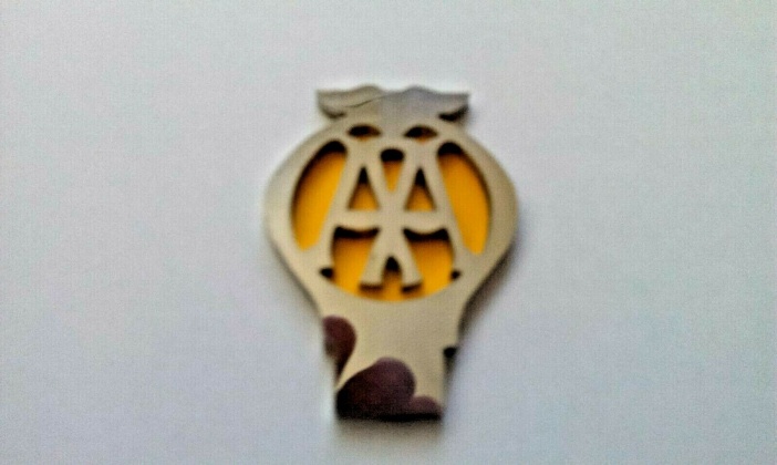 Tri-ang Vintage Pedal Car Miniature Metal AA Badge